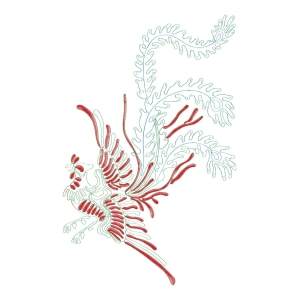 凤凰珠片绳绣