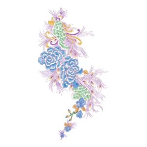 美丽花卉珠片绣
