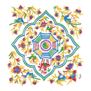 民族包美丽花卉