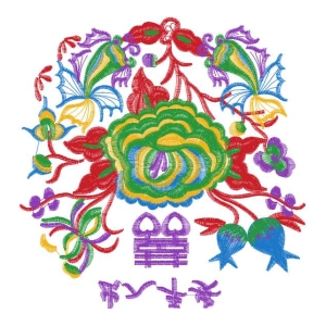 民族包美丽花卉