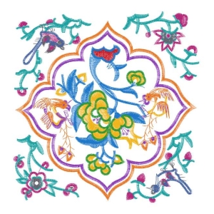 民族包美丽花卉