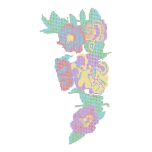 十字绣美丽花卉