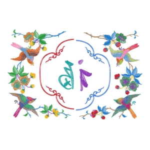 鸟祝福图案