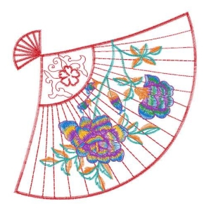 扇子美丽花卉