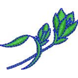 绿色植物枝叶图案