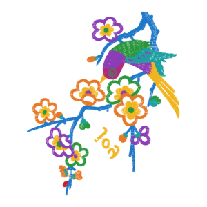 鸟梅花