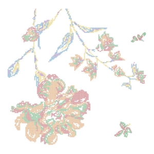 十字绣美丽花卉