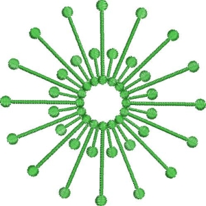 绿色放射状图案设计