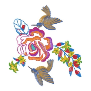 美丽花鸟