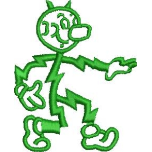 绿色卡通人物形象