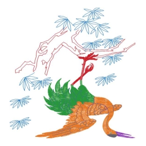 仙鹤图案