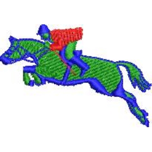 骑手与马匹的3D模型