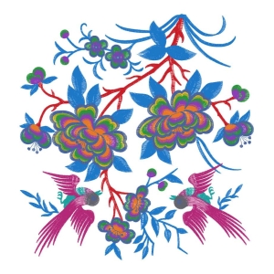 美丽花鸟