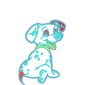 卡通斑点狗图案