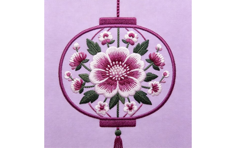 灯笼形花朵贴片_千日红
