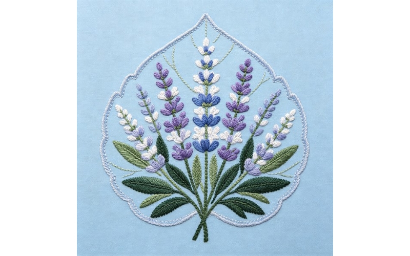 树叶形花片_鼠尾草