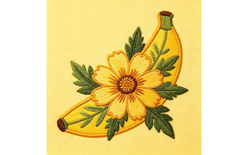 香蕉形花朵贴片_金鸡菊