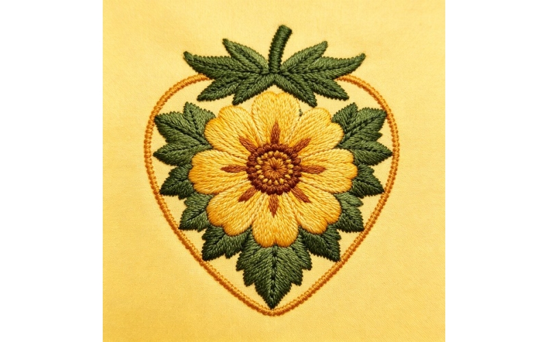 草莓形花朵贴片_堆心菊