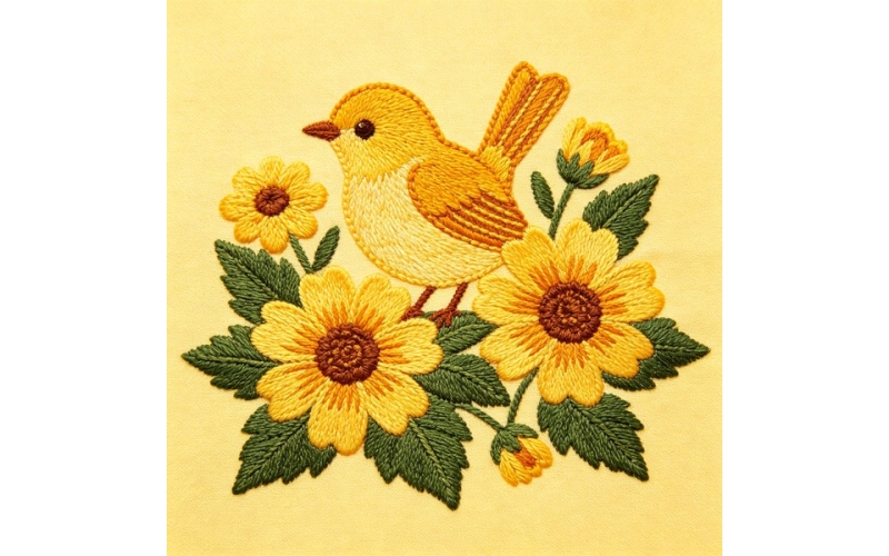 鸟形花片_金鸡菊