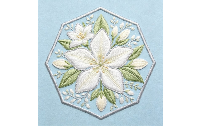 八角花朵贴片