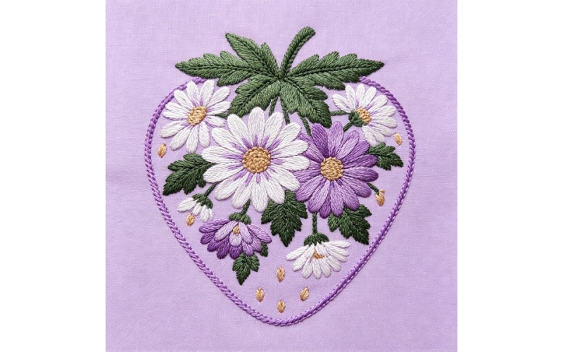 草莓形花片_翠菊