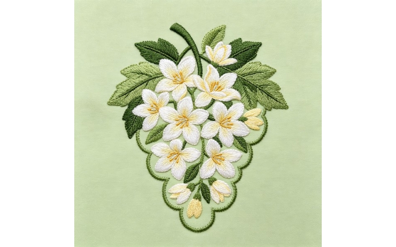 葡萄形领花_含笑花