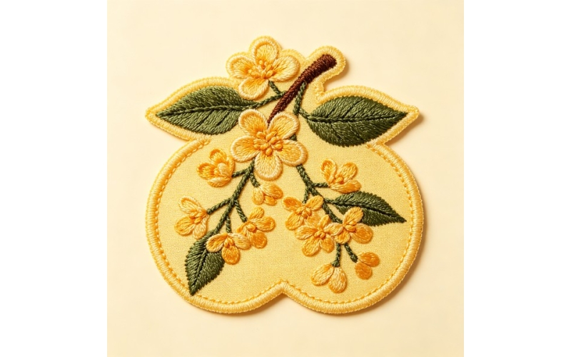 樱桃形领花_桂花