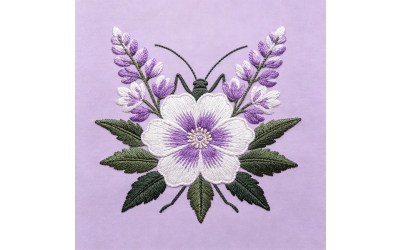蟋蟀形花片_松虫草