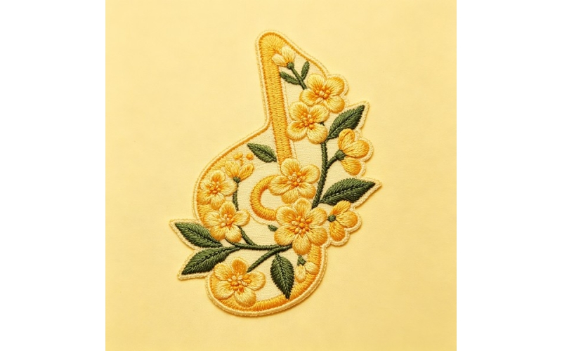 音符形领花_桂花