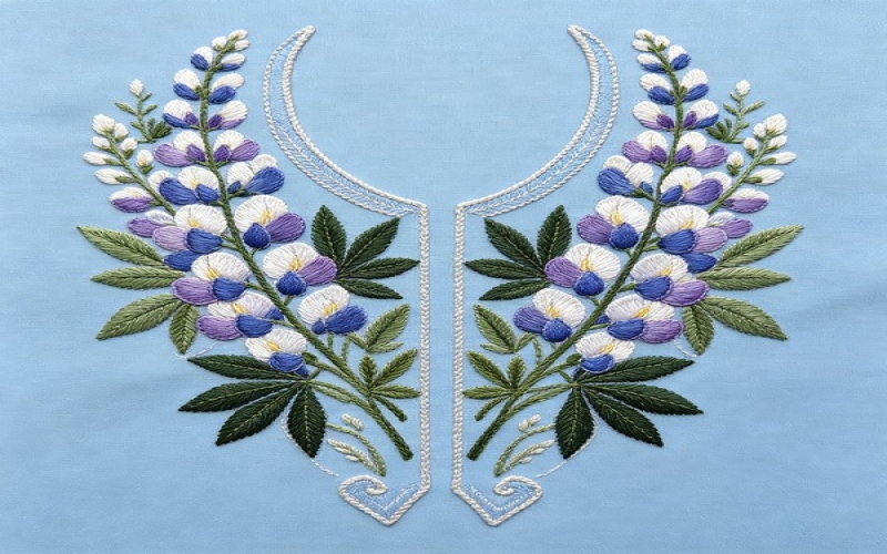 戟形对领花