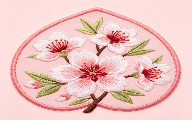 桃形花片