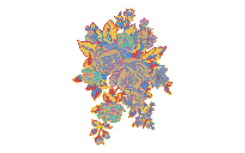 十字绣美丽花卉