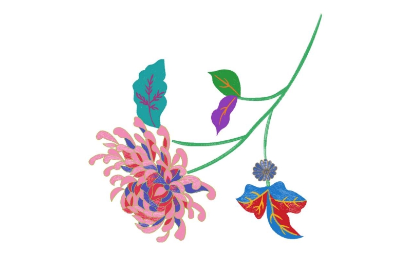 美丽花卉