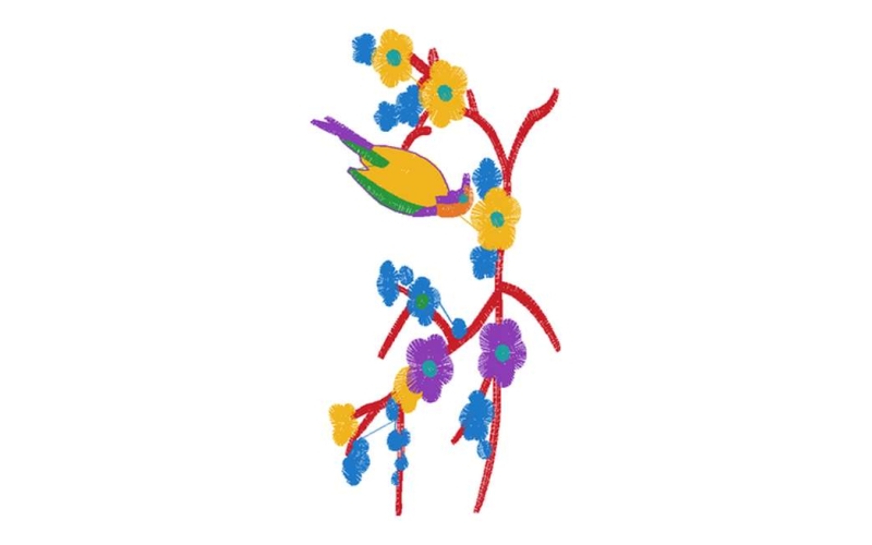 鸟梅花