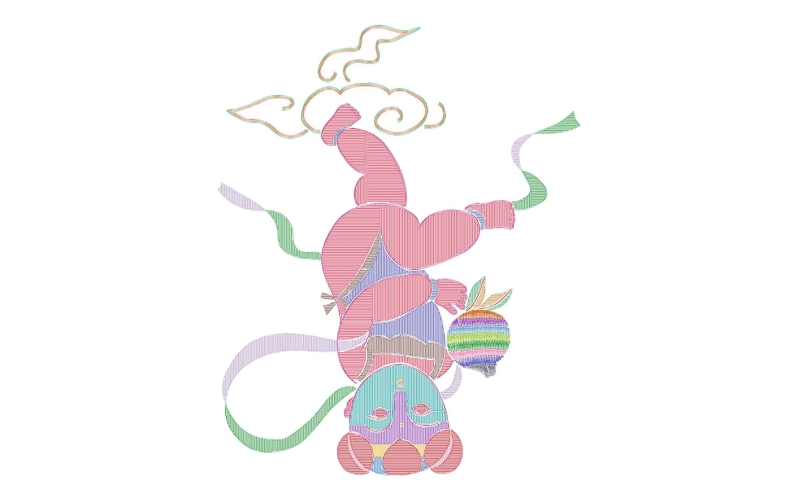 中式仙桃男孩