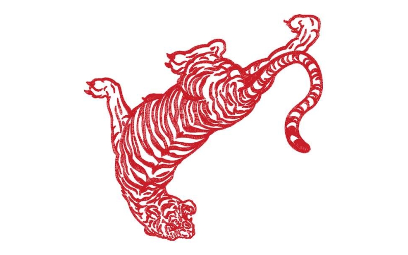 卡通虎图案