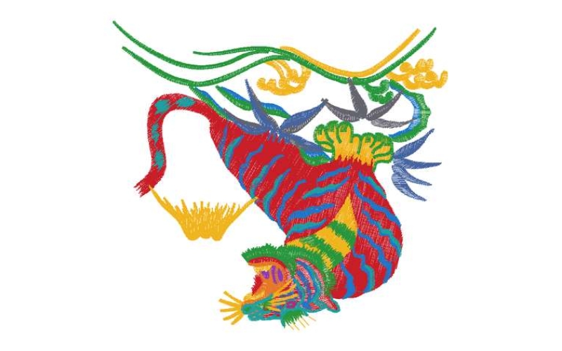卡通虎图案