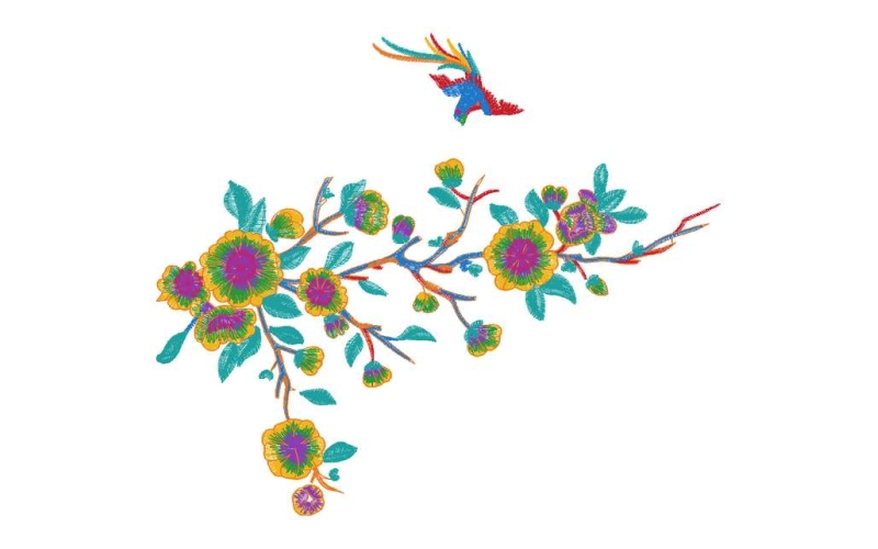 美丽花鸟
