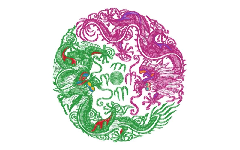 双龙戏珠