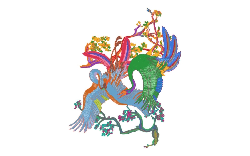 仙鹤图案