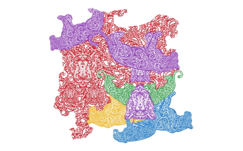 虎豹水溶绣