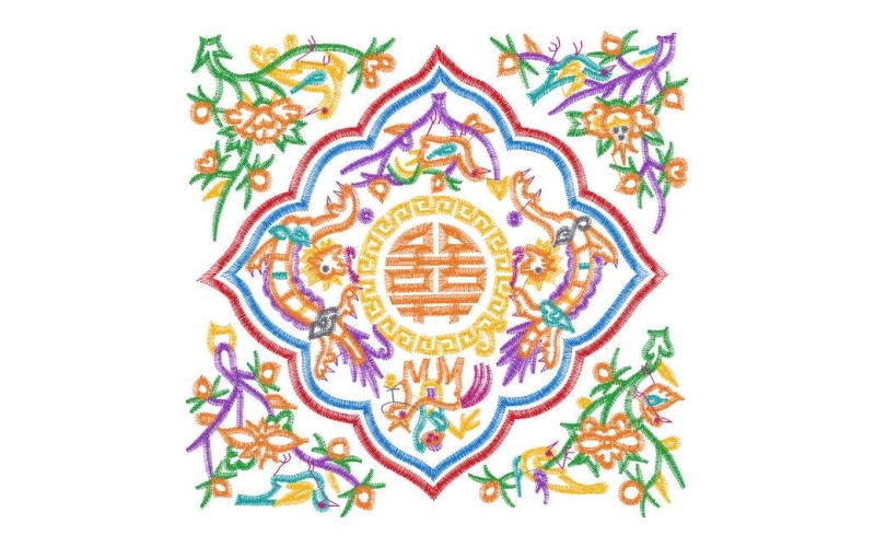 民族包美丽花卉