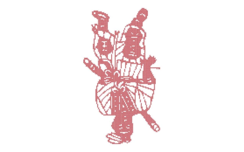 古代人物十字绣