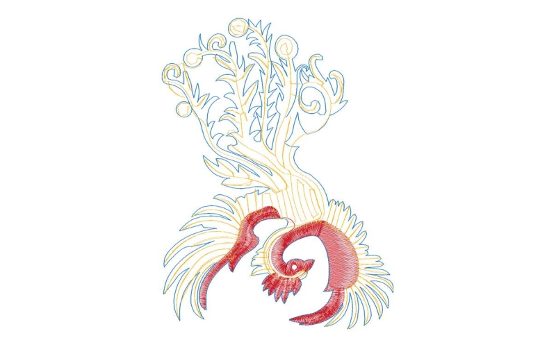 凤凰珠绣