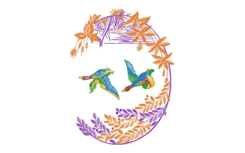 水鸭图案