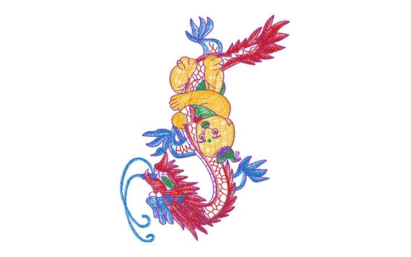 龙男孩图案