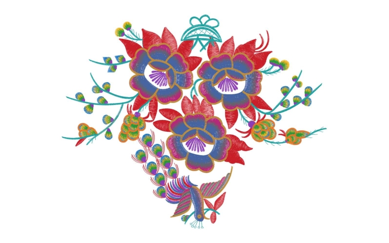 美丽花鸟